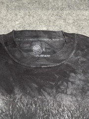 The Mountain 2013 Gato Cat Eye Black White Shirt Medium Tie Dye Effect whiskers
