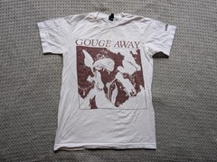 Gouge Away Shirt Mens Small White Deathwish Graphic Punk Hardcore Tee Tultex