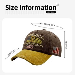250th US 1776-2026 Anniversary Cap, Embroidered Adjustable Patriotic Baseball…