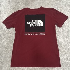 North Face Men’s Small Red Crew Neck Short Sleeve T-Shirt FREE SHIPPING