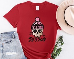 Freezing Season Shirt, Christmas Gift Tee, New Year Tshirt, Winter Shirt