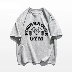 Men T-shirts Fitness Bodybuilding Cotton Shirt Oversized Rag Gym Sport Muscle.