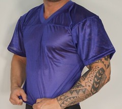 MEN’S PURPLE THIN FOOTBALL MESH SHIRT ADULT MEDIUM