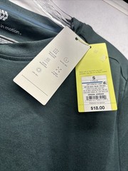 Men’s All In Motion Short Sleeve Soft Stretch Athletic T Shirt Green S NWT