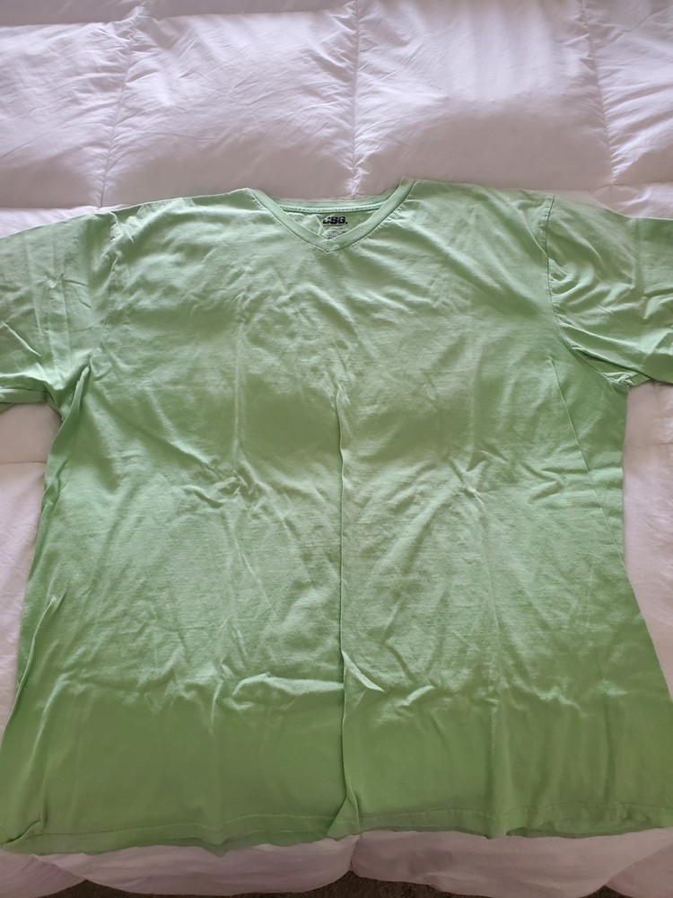 CSG Lt. Green Work T-Shirt, Men’s, Size 3XL, 0166