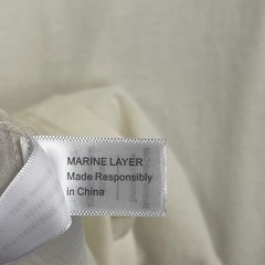 Marine Layer Shirt Men XL Blue Yellow Tee Short Sleeve Casual Lightweight NWT