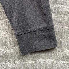 Croft & Barrow Henley Shirt Men Large Gray Long Sleeve Easy Care Soft Casual Son
