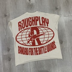 RoughPlay Beaded Washed Vintage Sleeveless T-Shirt