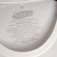 SEINFELD Shirt Mens 2XL XXL White Cast JERRY KRAMER GEORGE Casual NWT