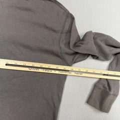 J. Ferrar Shirt Mens Medium Gray Long Sleeve Thermal Waffle Fleur De Lis Graphic