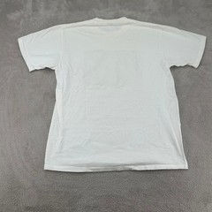 Vintage 90s Jerzees Photographic Print Shirt Mens Large White Cotton USA