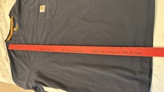 Carhartt Force Relaxed Fit Navy Crew Neck Pocket T-Shirt Mens Size L