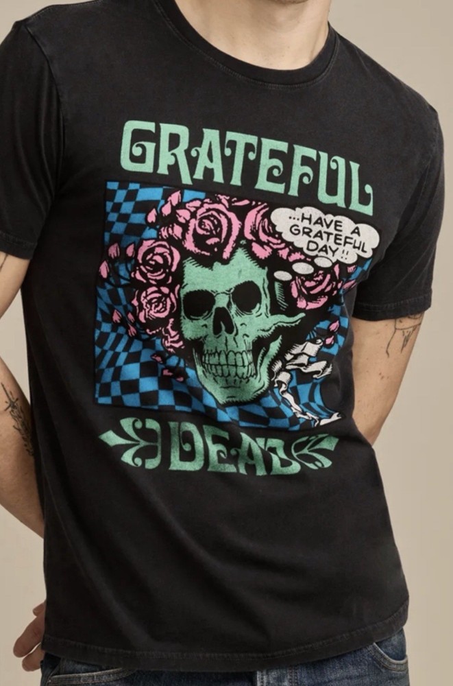 NWT LUCKY BRAND GRATEFUL DEAD TSHIRT TEE MENS MEDIUM BLACK