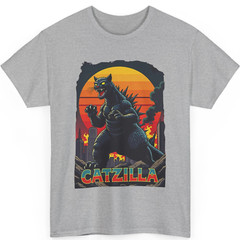 Catzilla Cat Japanese Art Funny Cat Gifts For Men Women Kid T-Shirt