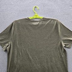 Lucky Brand Men Shirt XL Green Graphic Motorcycle Logo Short Sleeve