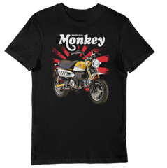 Monkey Bike (yellow) Rising Sun UNISEX Short Sleeve T-Shirt