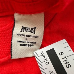 Vintage Everlast Floyd Patterson Helsinki 1952 Boxing Tee Red USA Large