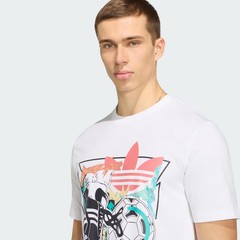 adidas men Archive Anime Football Graphic Tee