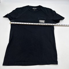 Converse Cons T-shirt Men S Black Solid Pocket Logo .#43855