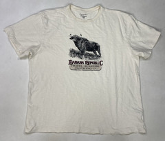 Banana Republic Travel & Safari Bull Graphic T-shirt Men Large Short Sleeve