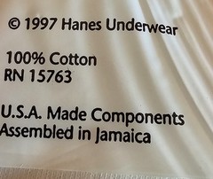 Vintage 1997 Hanes T Shirts Sealed NOS 3 Pack Medium 38-40 White Cotton USA 6 PC