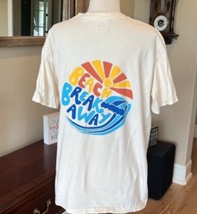 Comfort Colors Beach Tee Shirt Mens Medium Womens Short Sleeve Beige