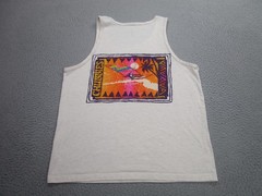 Chubbies Tank Top Shirt Mens Medium White Heather Neon Windsurf Graphic Retro
