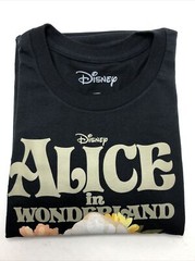 Alice in Wonderland Wildflowers T-Shirt 2XL 100% Cotton Retro