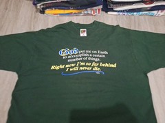 Vintage 90s GOD Put Me On Earth Church T-shirt XL Jesus Iconic Single Stitch