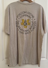 VOLCOM IRRATIONAL CIRCLE True To This Men’s Ivory Heather T Shirt Size XL