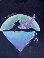 Vintage STANLEY MOUSE Artist Cats Under The Stars XL T-shirt Grateful Dead