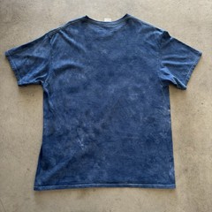 Delta Apparel Men’s XL Blue Cotton Knit Crew Neck USA Flag Bald Eagle T-Shirt
