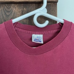 Vintage BVD Long Sleeve Blank Red T Shirt Size Large Classic Made In USA 90s