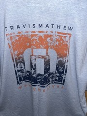 Travis Mathew Short Sleeve Light Blue T-Shirt Size XL Great Looking Golf