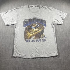 Vintage St Louis Rams Shirt Mens Large Super Bowl Champions Football 90s Tee