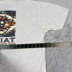 Ariat Mens XL T-Shirt Gray Short Sleeve Southwestern Graphic Buckle Exclusive