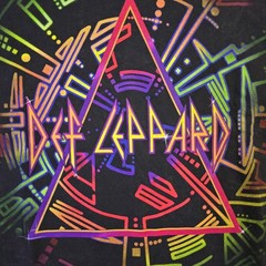 DEF LEPPARD SHIRT Mens Small Black Tie Dye CASUAL METAL Rock Music Concert NWT