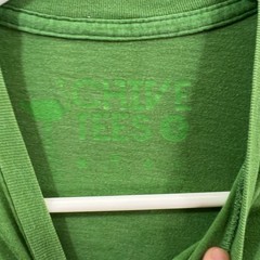 Chive Shirt Adult Small Green Color Outdoor Casual T Shirt Mens