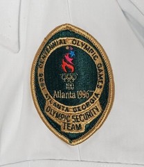 Vintage Olympics Shirt Large Button Up Security Atlanta 1996 & Other Memorabilia