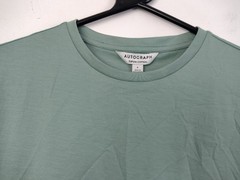 Autograph Men’s 2 100% Supima Cotton T Shirts Size Small In Green & Blue New