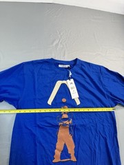 Headgear Classics Men’s AALIYAH T-Shirt Blue Size Medium Graphic Print Tee NEW