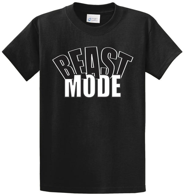 Beast Mode Cotton Printed Tee Shirt Regular and Big and Tall Sizes