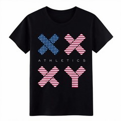 Trendy Patriotic XX XY Athletic Print Tee|Unisex Workout & Casual Hang T-Shirt
