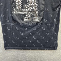 Victorious Shirt Mens XL Black LA Los Angeles Rhinestone All Over Print Tee