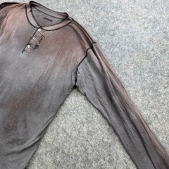 The Great China Wall Mens Henley Shirt Sz XXL Long Sleeve