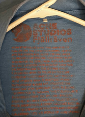 Acne studio fjallraven mens xl blue strong tough cotton tshirt shortsleeve