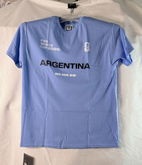 FIFA World Cup 2026 Argentina Blue Graphic Logo Crew Neck T-Shirt Men’s L