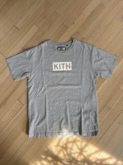 RARE 2017 KITH CLASSIC BOX LOGO GRAY/WHITE MEN’S T-SHIRT SZ M MEDIUM