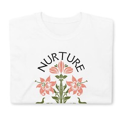 Nurture Nature Flower Graphic T-Shirt – Comfortable and Stylish Casual Wear