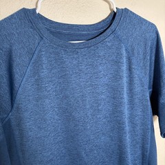 BCG T-Shirt Men’s Large Crew Neck Blue Short Sleeve Solid Athletic Casual